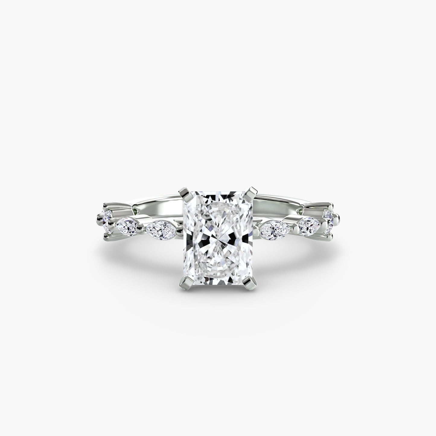 Solitaire with Eternity Pavé