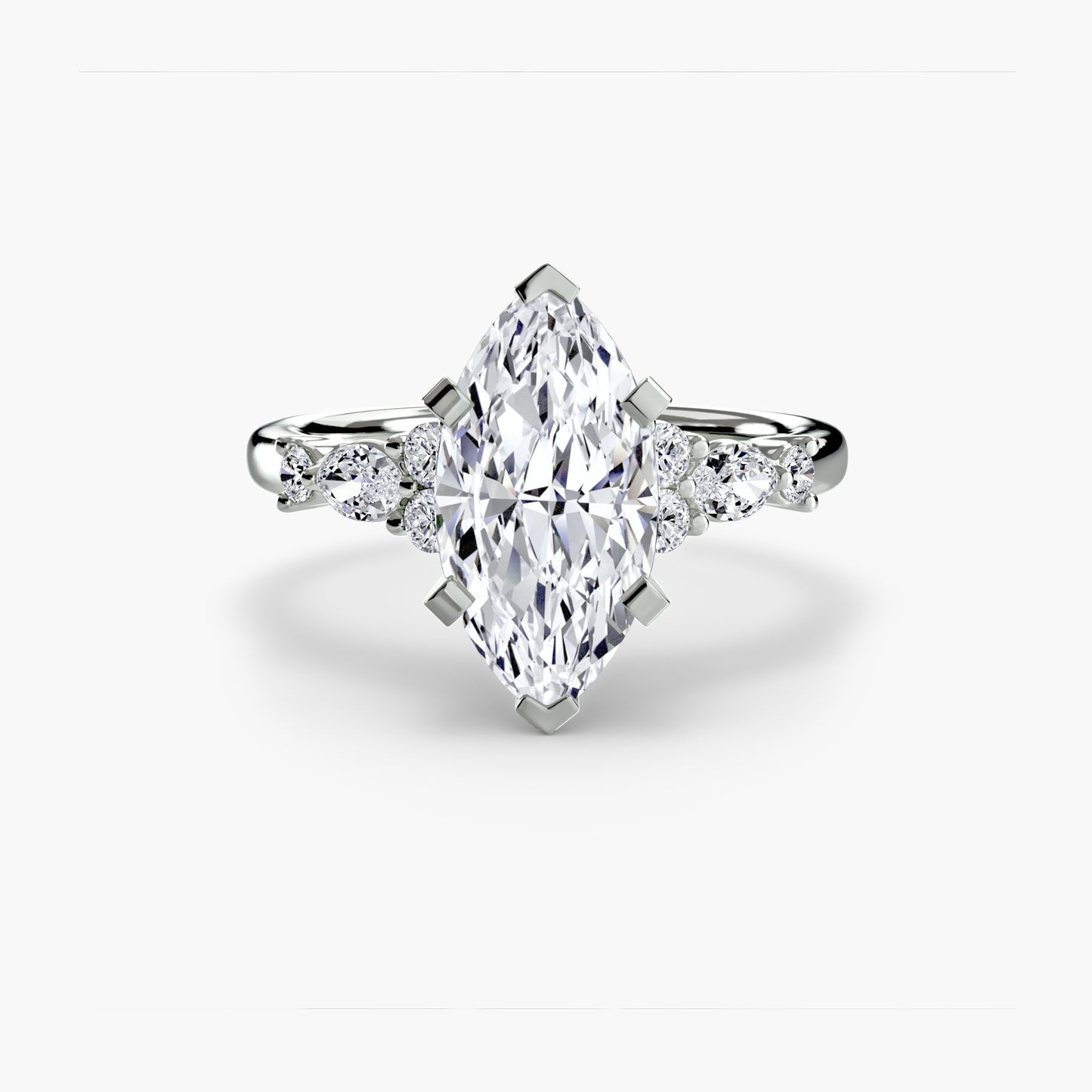 The Floral Accent Solitaire