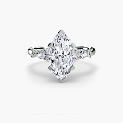 The Floral Accent Solitaire