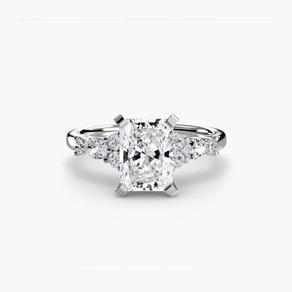 The Floral Accent Solitaire
