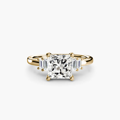 Baguette Accent Solitaire